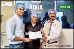 Packaged Drinking Water Plant Training Certificate Distribution