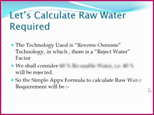 Designing Mineral Water Plant