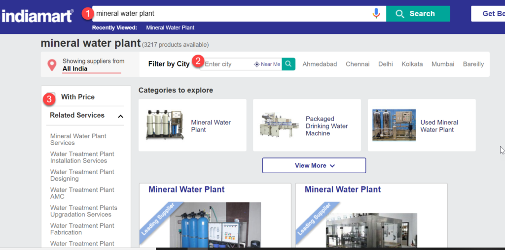 Mineral Water Plant Suppliers selection Criteria